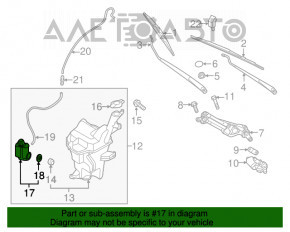 Мотор омывателя Kia Forte 4d 14-18