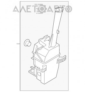 Rezervorul de spălare a parbrizului Kia Sorento 16-20 cu capac și senzor.