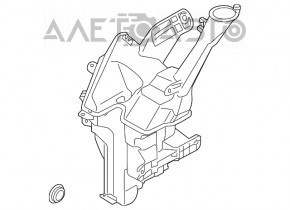 Rezervorul de spălare a parbrizului Kia Soul 14-19 nou OEM original