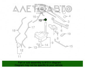 Capacul rezervorului de lichid de spălare Kia Sorento 10-15