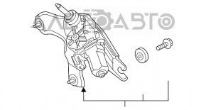 Matura trapezoidală cu motor pentru spatele Kia Niro 17-22