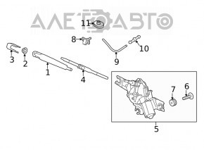 Leash spate pentru Hyundai Santa FE 19- nou OEM KOR