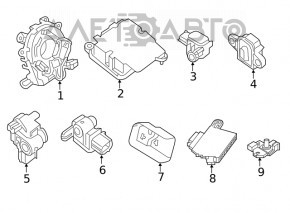 Modulul airbag SRS computer pentru pernele de siguranță Infiniti JX35 QX60 13-