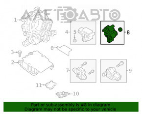 Senzor airbag ușă stângă Nissan Versa 12-19 SUA