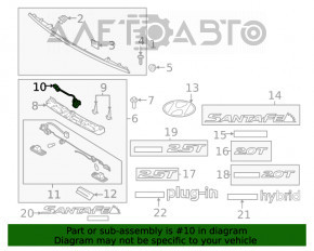 Camera de vizionare spate pentru Hyundai Santa FE 19-20