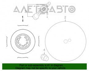 Roata de rezervă de tip roată de rezervă Mazda CX-9 16- R17 155/90