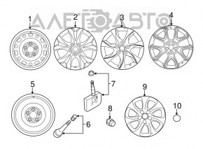 Диск колесный R18 Mazda3 MPS 09-13 бордюка