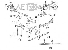 Șurub de curbare în fața Porsche Panamera 10-16 95mm nou original OEM