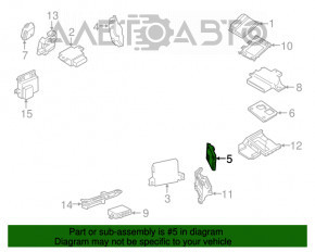 Modulul de control al caroseriei BCM Porsche Panamera 14-16 înainte