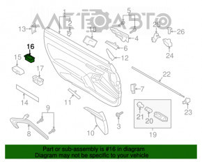 Controlul geamului electric din spate dreapta pentru Porsche Panamera 10-16