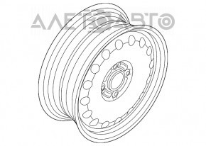 Диск колесный железный R15 x 6 ET47,5 4*100 Ford Focus usa 08-11