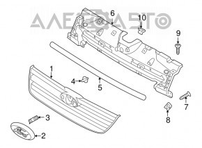 Emblema de pe grila radiatorului Ford Transit Connect MK2 13-