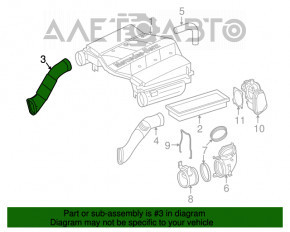 Conducta de aer dreapta Mercedes X164 GL W164 ML benzina noua OEM original.