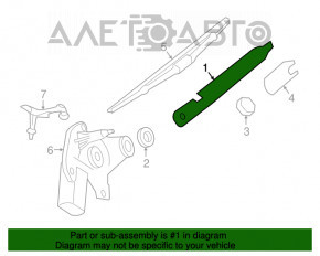 Cablu de tractare spate pentru Mercedes W164 ML, nou, original OEM