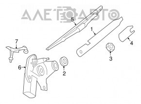 Cablu de tractare spate pentru Mercedes W164 ML, nou, original OEM