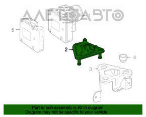 Кронштейн блока ABS Mercedes W221