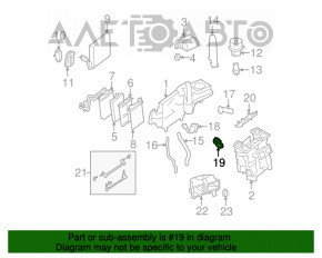 Actuatorul motorului de acționare a încălzitorului pentru Mercedes W221.