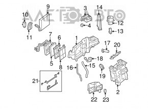 Motorul actuatorului pentru ventilatorul de încălzire al Mercedes W221 S 06-13