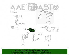 Panou de comanda telefon Mercedes W221 fara capac, lipseste husa