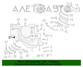 Capacul de tractare a cârligului de remorcare pentru bara de protecție față Mercedes W221 S 06-13