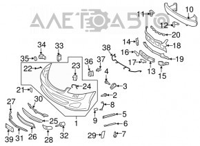 Capacul de tractare a cârligului de remorcare pentru bara de protecție față Mercedes W221 S 06-13