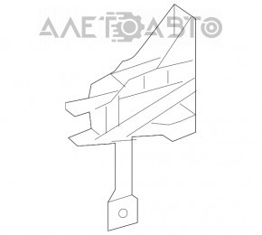 Suportul deflectorului radiatorului stânga Infiniti QX30 17- nou OEM original