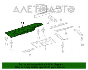 Protecție pentru partea de jos spate stânga a Infiniti QX30 17- nou OEM original