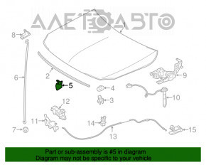 Крючок замка капота Mercedes CLA 14-19 OEM