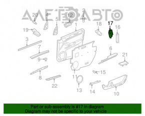 Butonul de deschidere a portbagajului Mercedes W164 ML