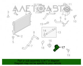 Carcasa termostat Ford Explorer 13-19 sport nou original OEM