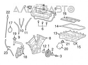 Filtru de ulei Ford Edge 15-18 3.5 nou neoriginal BOSCH