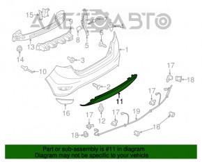 Buza bara spate Ford Fiesta 11-19 5d