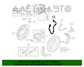 Senzor ABS spate stânga Ford Fiesta 11-19