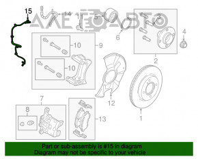 Датчик ABS передний правый Ford Fiesta 11-19 OEM