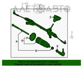 Рейка рулевая Ford Fiesta 11-19