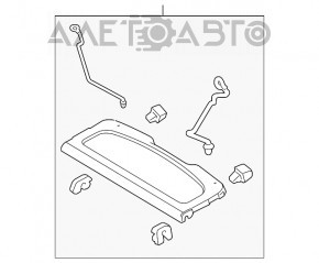 Raftul portbagajului Ford Fiesta 11-19 5 uși