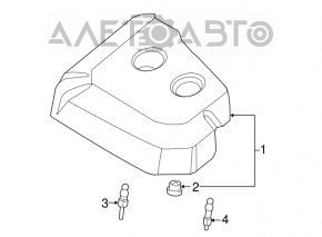 Накладка двигателя Ford Escape MK3 13-19 2.0T