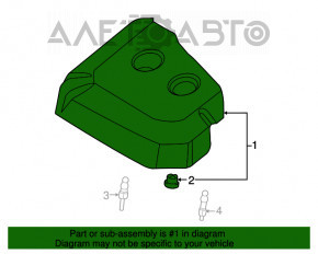 Накладка двигателя Ford Escape MK3 13-19 2.0T