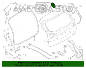 Unitatea de control a ridicării hayonului ECU Ford C-max MK2 13-18