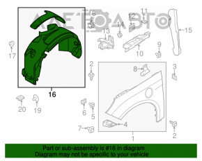 Bara de protecție față stânga Ford Focus mk3 11-18 nou aftermarket