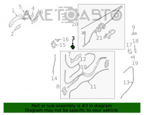 Cilindru de blocare a ușii din față stânga Ford Focus mk3 11-18