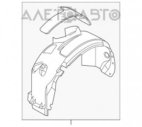 Bara de protecție față dreapta Ford Focus mk3 11-18 nouă, originală OEM