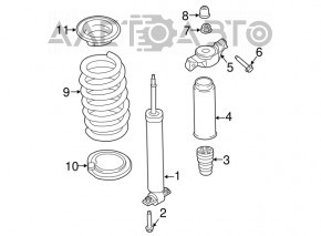 Amortizor spate stânga Ford Edge 15- 2.0T fwd