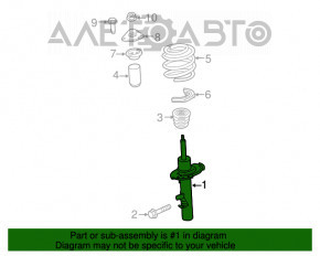 Suportul amortizorului asamblat, față stânga, Ford Transit Connect MK2 13-