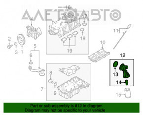 Corpul filtrului de ulei Lincoln MKZ 13-16 3.7