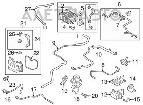 Supapa solenoidă de admisie pentru Ford C-max MK2 13-18