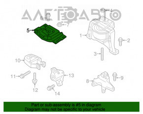 Pernele motorului stâng Ford Escape MK3 15-19 2.5 2.0T 1.5