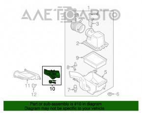 Воздухоприемник Ford Focus mk3 15-18 рест 1.0T