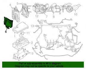 Placa de distribuție a bateriei Ford Focus mk3 11-18