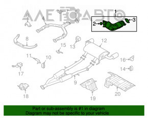 Convertor catalitic dreapta Infiniti G37 4d 10-14 2wd